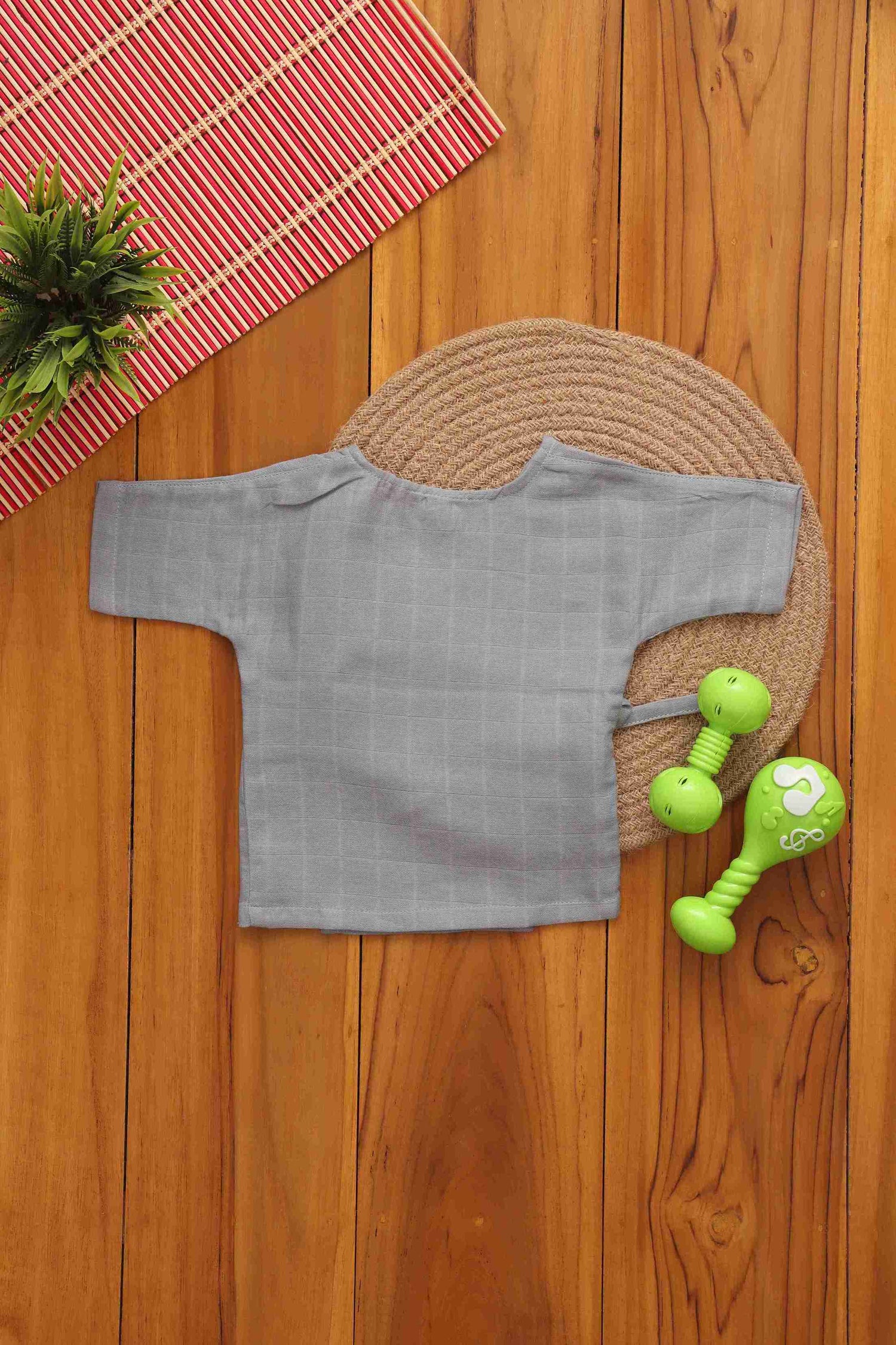 Chic Grey Baby Kimono Top – Comfortable and Versatile Boon Babies