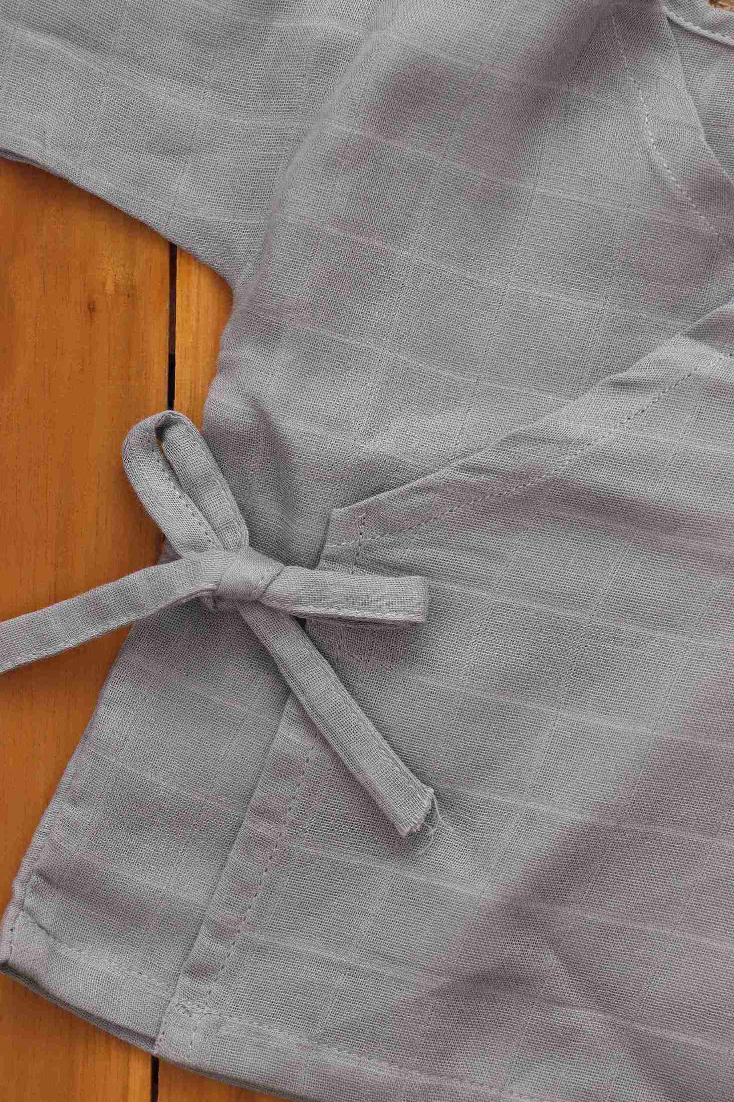 Chic Grey Baby Kimono Top – Comfortable and Versatile Boon Babies