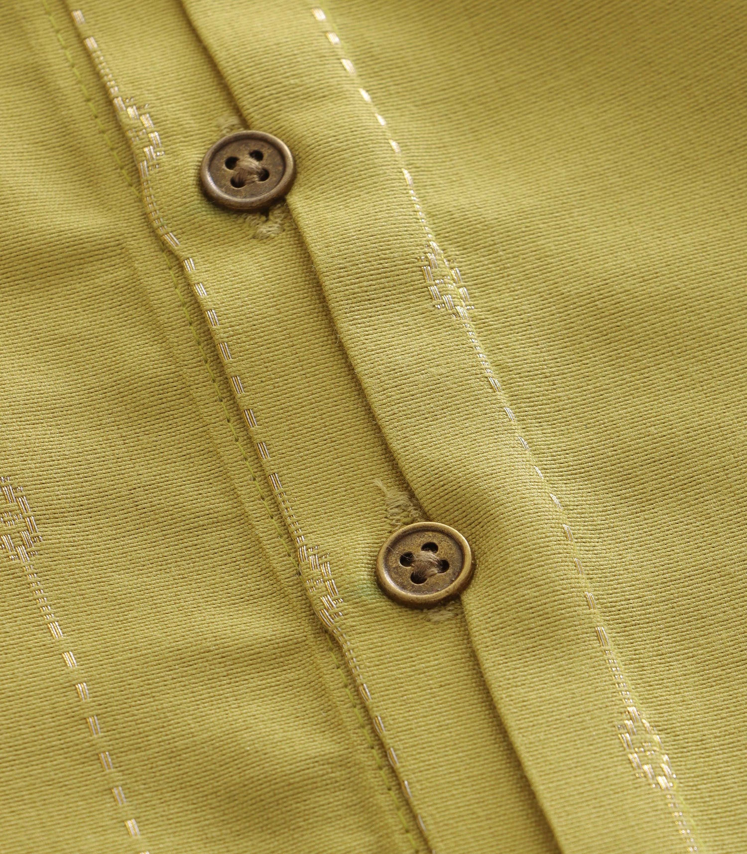 Boys Premium Cotton Mandarin Collar Shirt – Olive Green