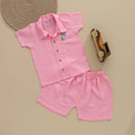 Mini Trendsetter: Boys Stylish Shirt and Shorts Set Boon Babies