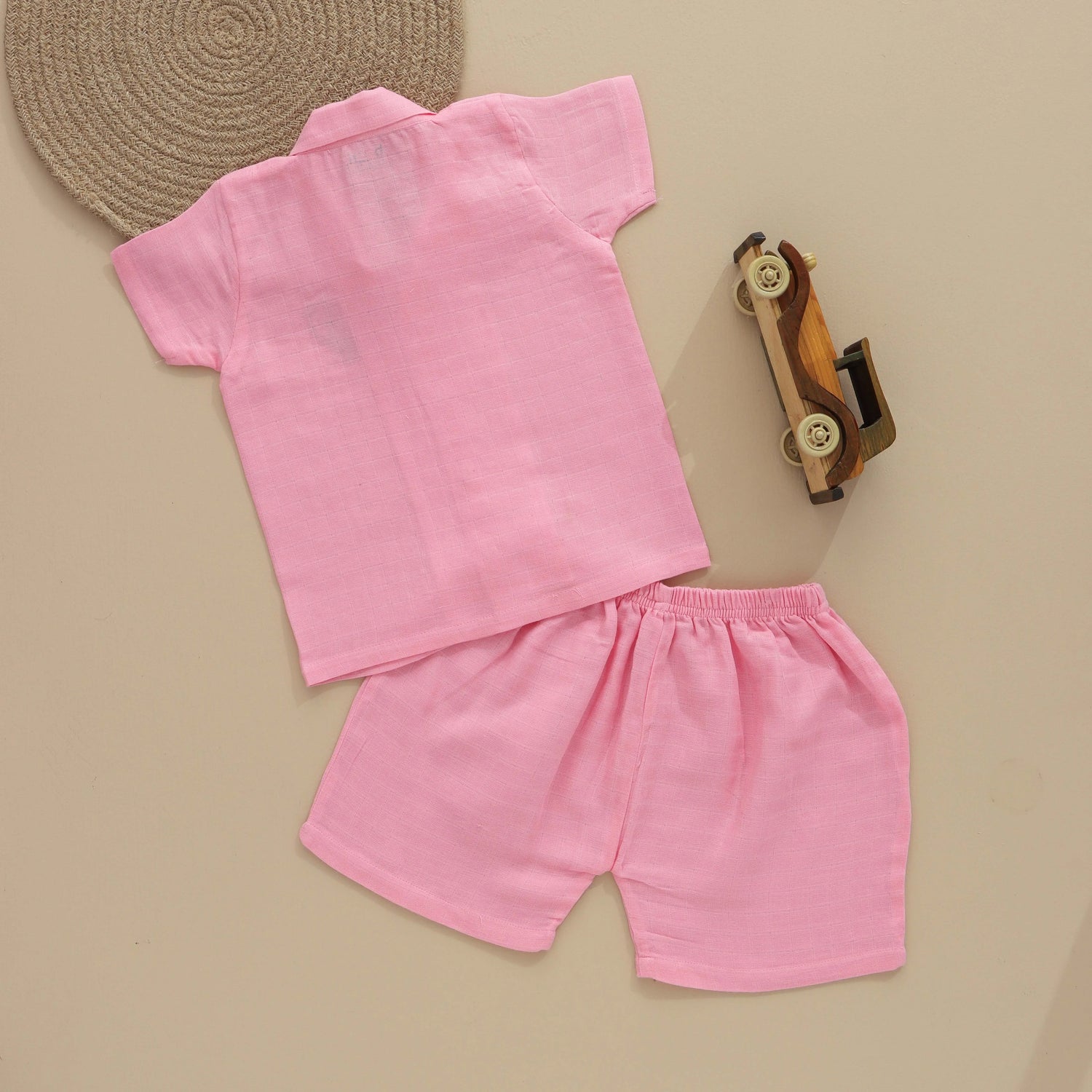 Mini Trendsetter: Boys Stylish Shirt and Shorts Set Boon Babies