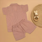 Mini Trendsetter: Boys Stylish Shirt and Shorts Set Boon Babies