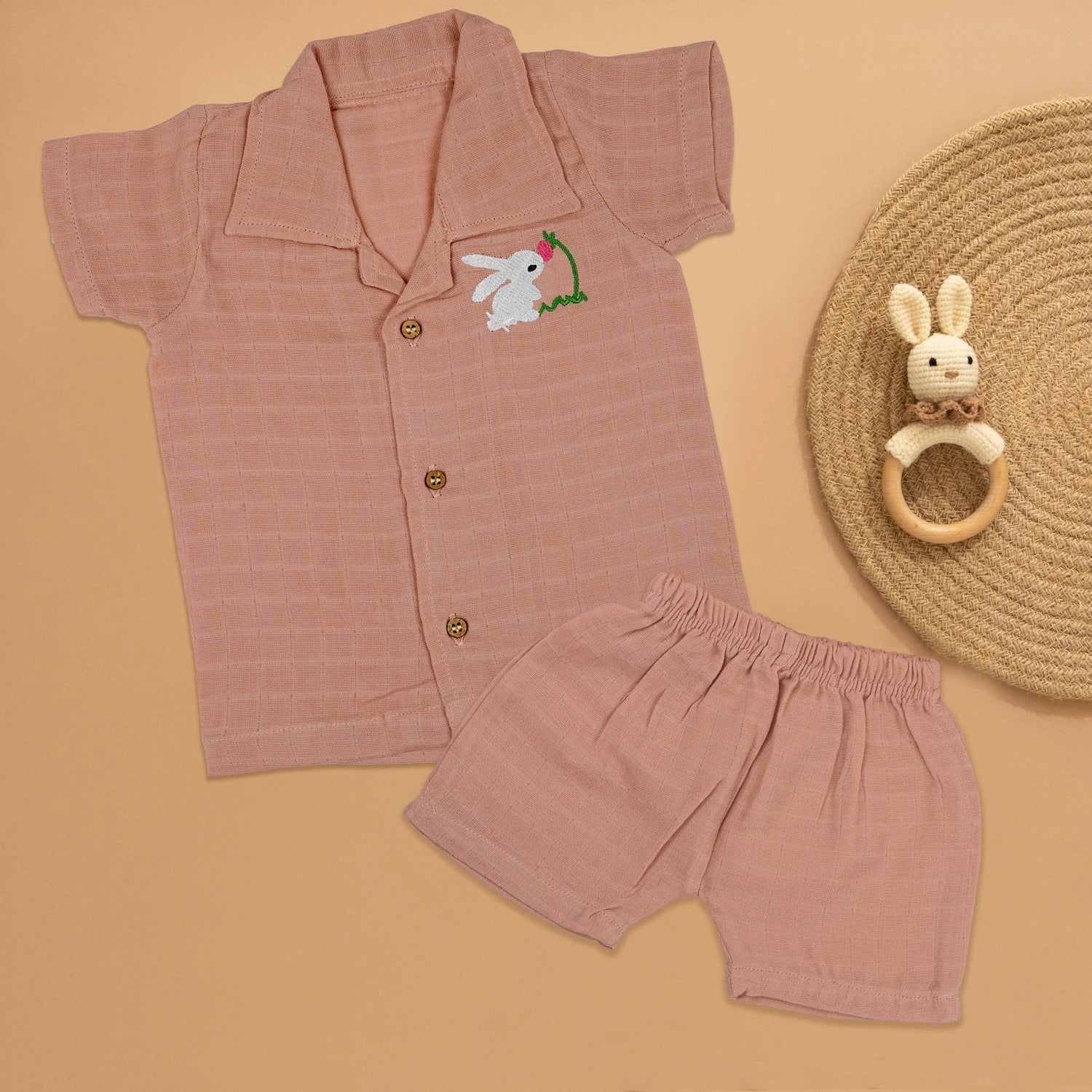 Mini Trendsetter: Boys Stylish Shirt and Shorts Set Boon Babies