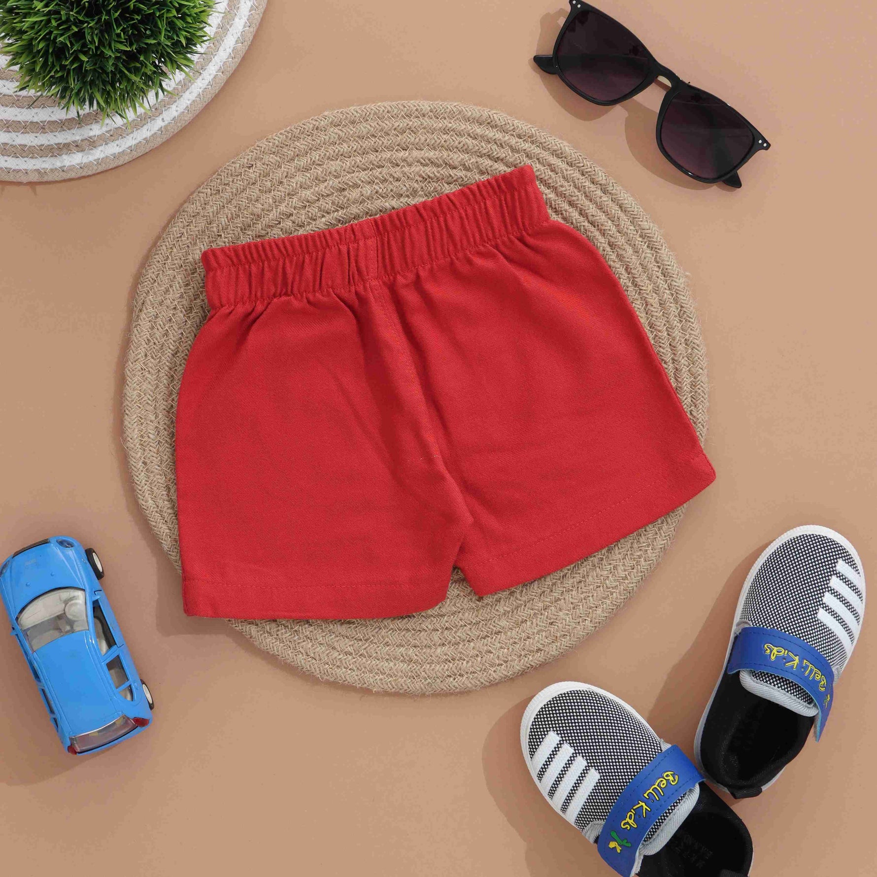 Playful Boys Comfortable Cotton Shorts - Essential Basics Boon Babies