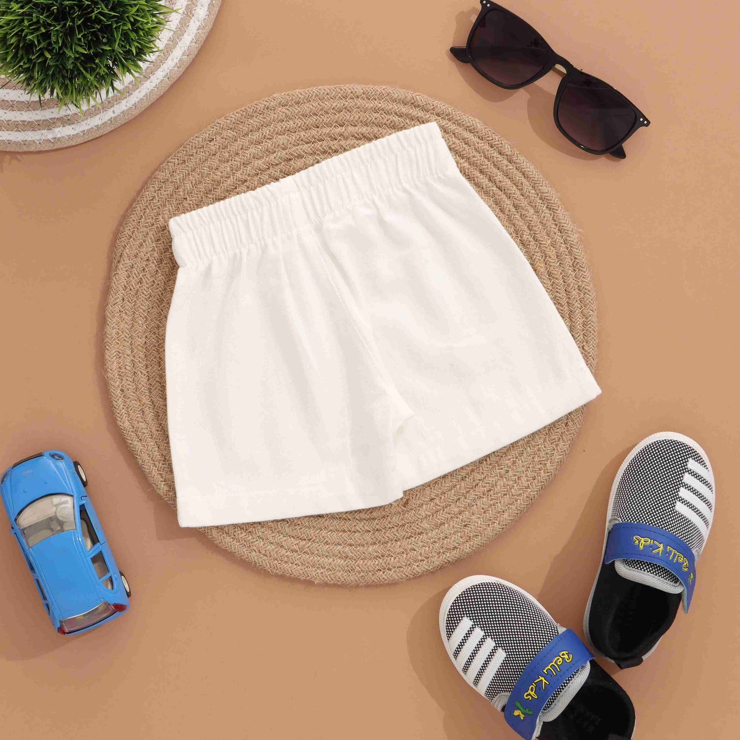 Playful Boys Comfortable Cotton Shorts - Essential Basics Boon Babies