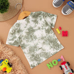 Nature's Swirl: Green Tie & Dye Kids T shirt Boon Babies