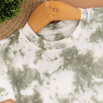 Nature's Swirl: Green Tie & Dye Kids T shirt Boon Babies