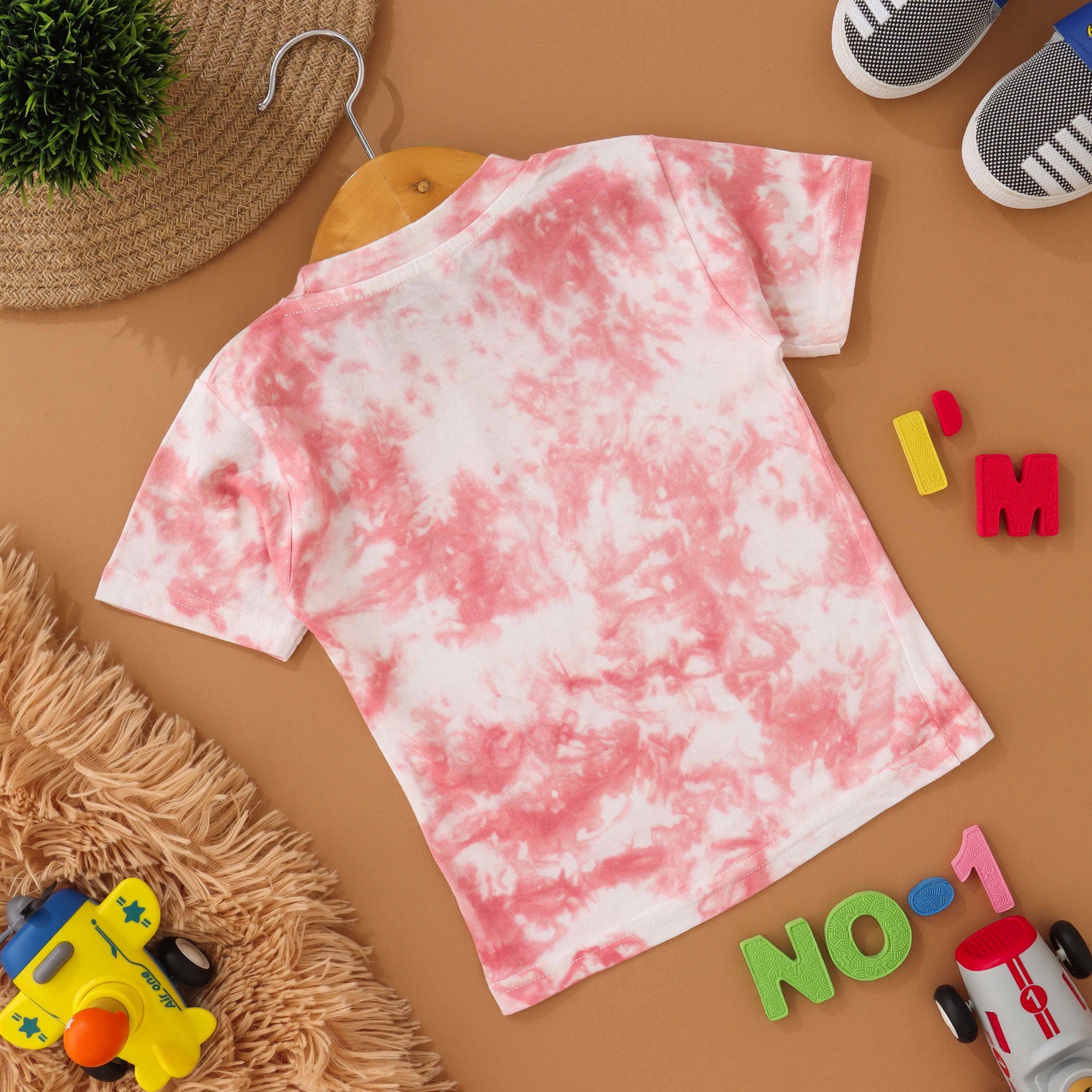 Sweet Pink: Tie & Dye Kids T shirt Boon Babies