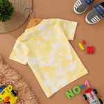 Sunshine Splash: Bright Yellow Tie & Dye Kids T shirt Boon Babies