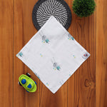 Ultra-soft muslin wipe cloth with adorable bunny print. Ideal for baby skin. Size: 32x32 cm. Perfect for daily baby care.