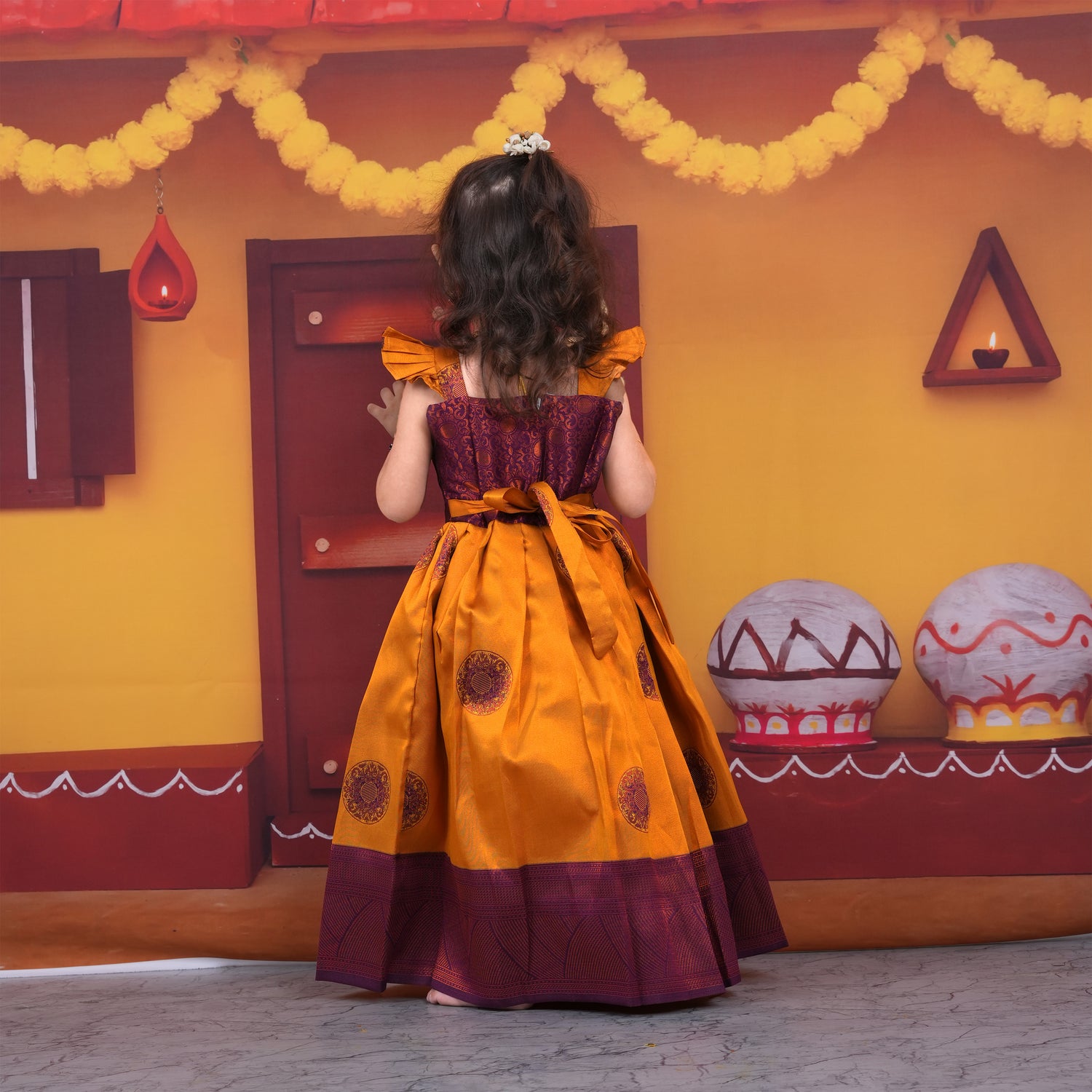 Traditional Silk Lehenga Set for Girls – Elegant Festive Wear