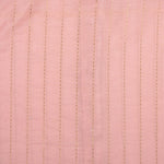 Peach silk shirt for boys with short sleeves and vertical gold detailing – Boon Babies festive wear collection for kids aged 12M–5Y.
