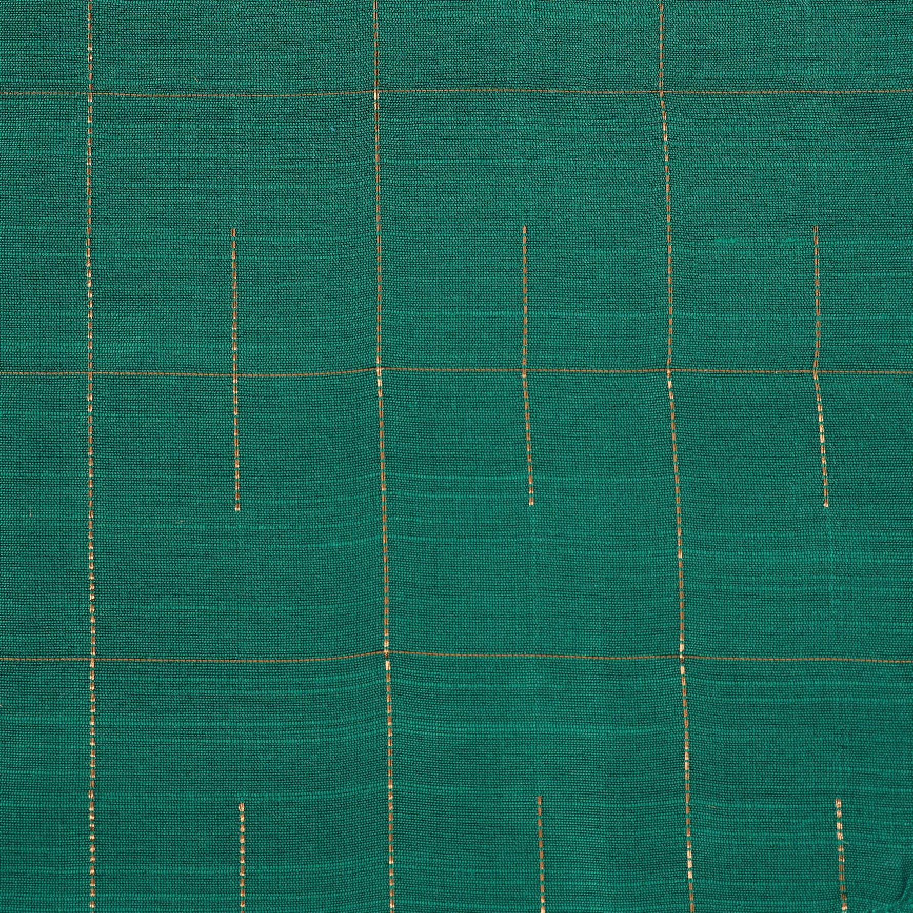 Green silk checked shirt with white dhoti featuring golden border – traditional South Indian boys ethnic wear set by Boon Babies.
