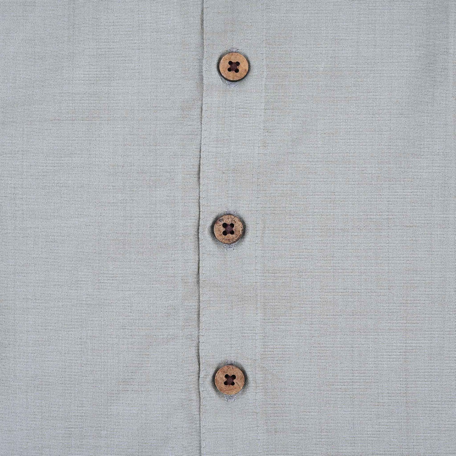 Grey Silk Shirt with Traditional Pattu Dhoti Set for Boys