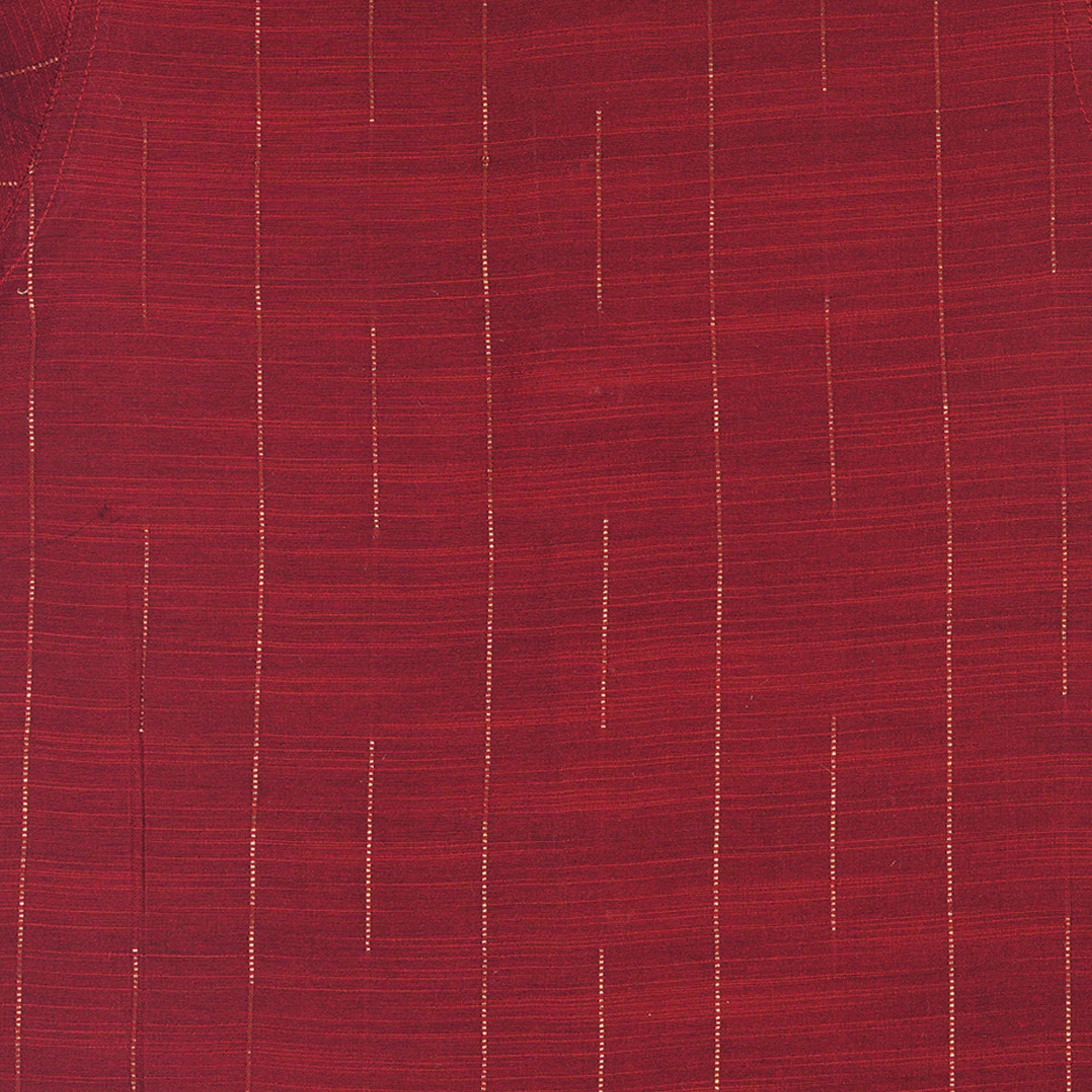 Maroon silk checked shirt with Chinese collar paired with golden border cream dhoti – traditional boys ethnic wear from Boon Babies for 6 months to 5 years.
