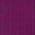 Purple checked silk shirt with Chinese collar and white dhoti with gold zari border – festive traditional wear for boys from Boon Babies.
