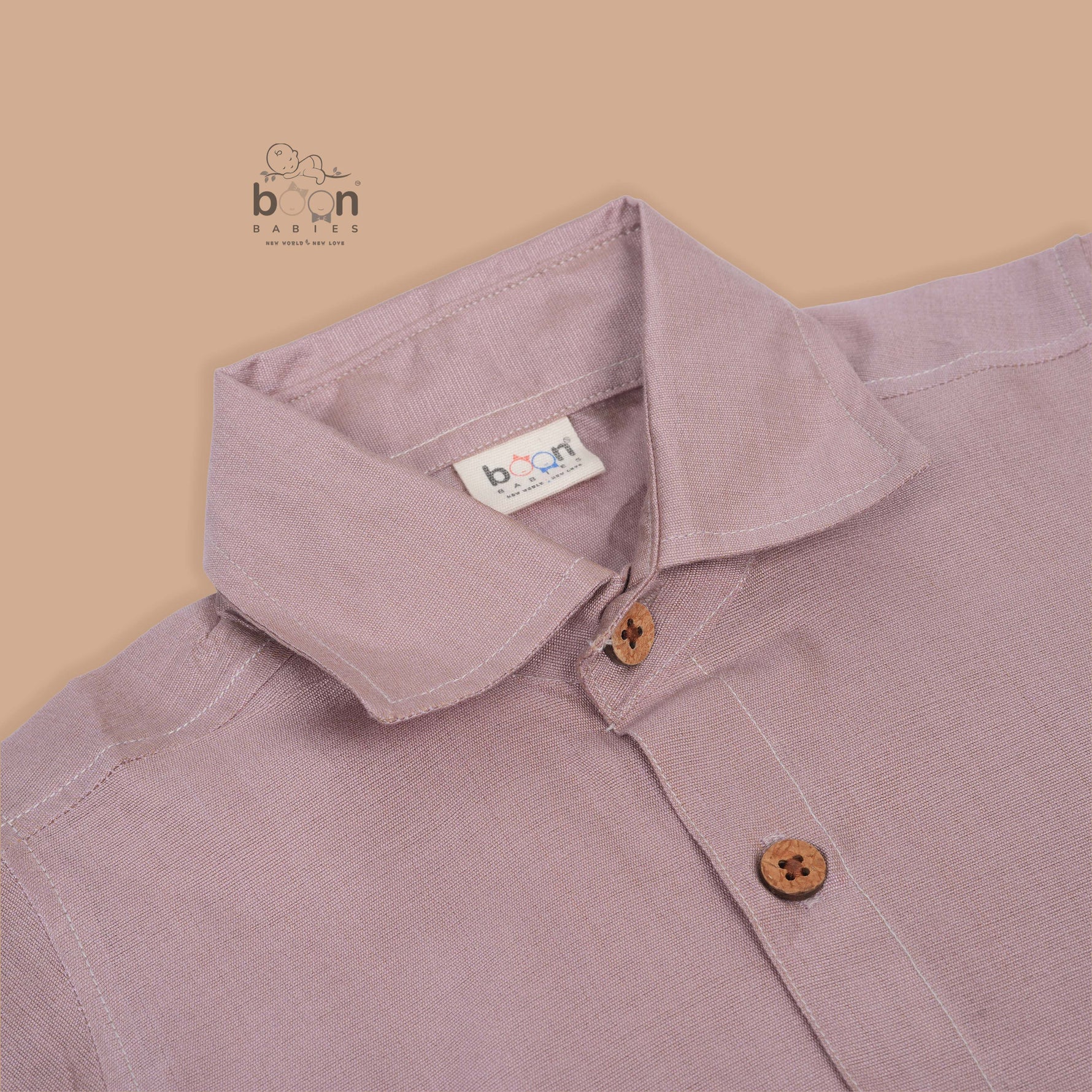 Purple silk shirt & dhoti with golden zari border for boys aged 6M–5Y. Perfect traditional wear for Onam & special occasions.