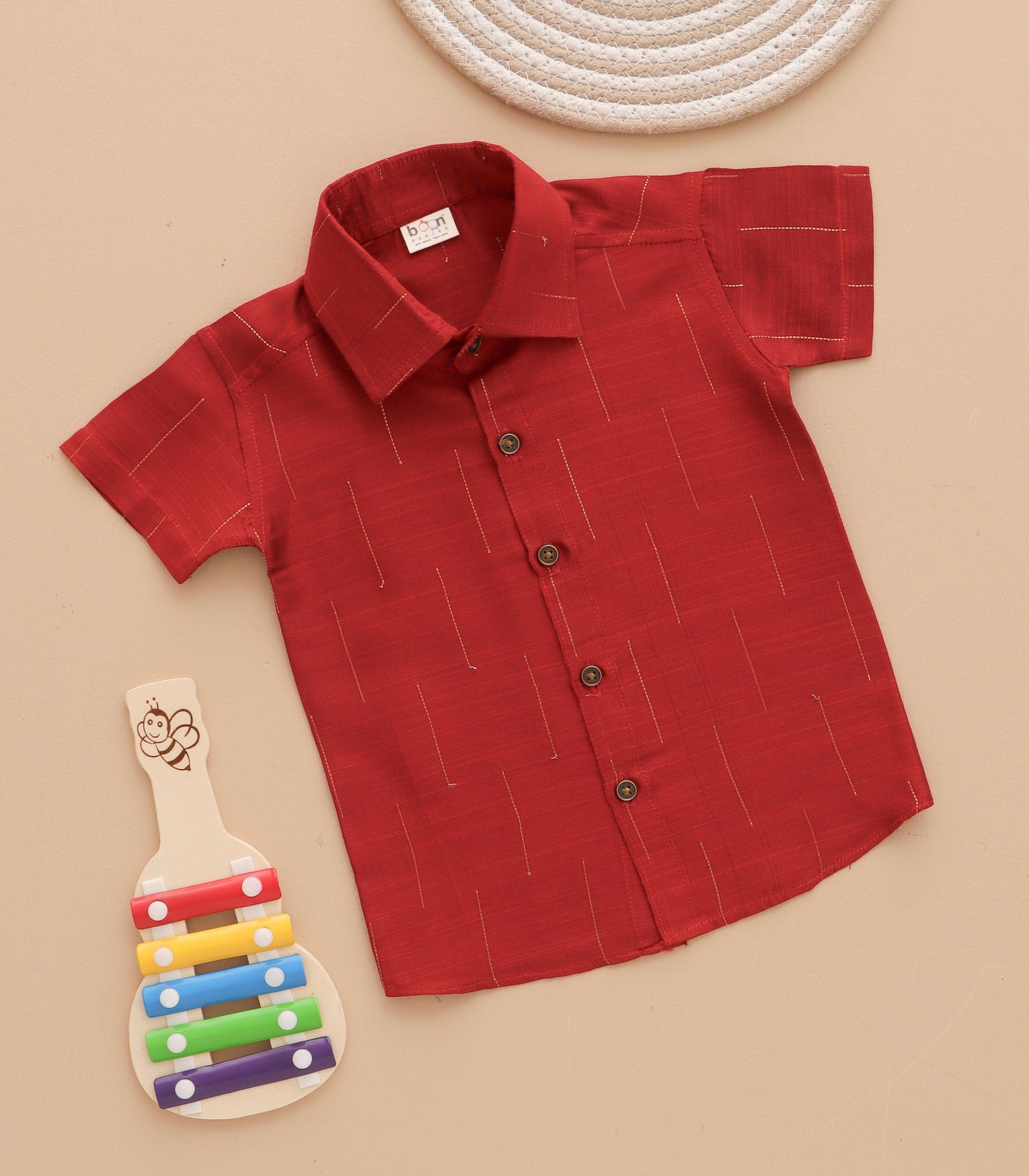 Boys Ethnic Drop Line Shirt & Dhoti Set – Festive Silk Collection
