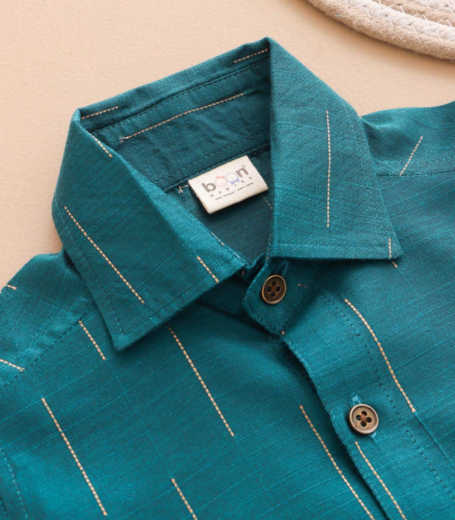 Boys Ethnic Drop Line Shirt & Dhoti Set – Festive Silk Wear