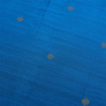 Boys’ festive Sky blue silk butta shirt with ivory dhoti & golden zari border. Traditional yet comfy outfit for ages 6M–5Y.