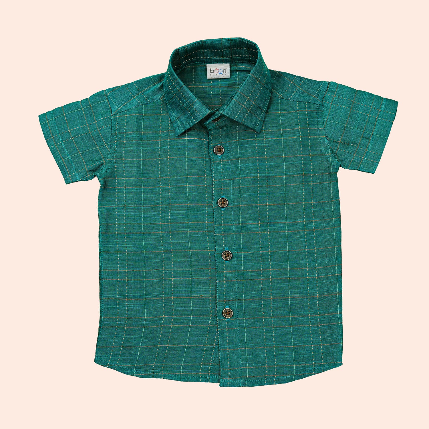 Premium Multi-Checked Silk Shirt & Dhoti Set for Boys