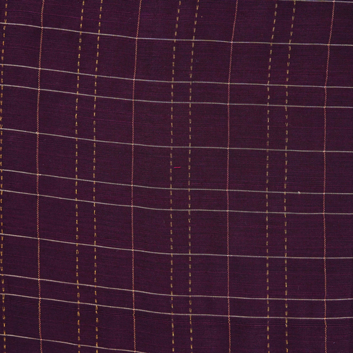 Royal Plum Silk Traditional Check Shirt & Dhoti Set for Boys