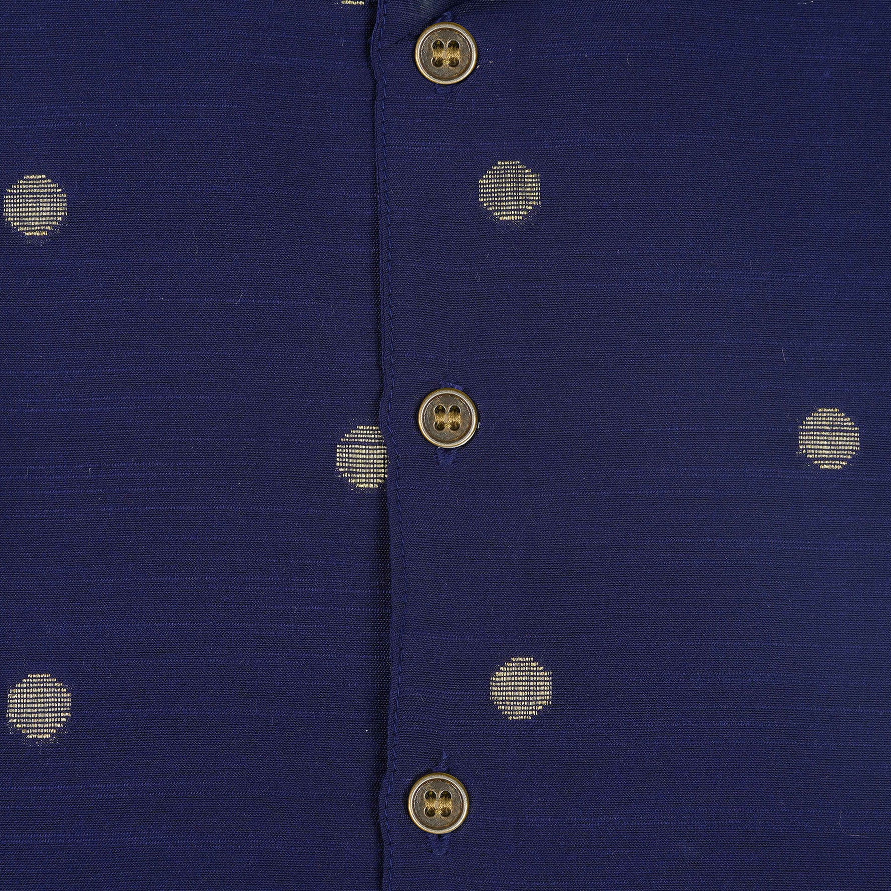 Indigo blue silk Panjagajam set for baby boys with Mandarin collar shirt by Booon Babies, traditional celebratory attire.