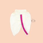 Magenta pink silk panjagajam set with gold butta for baby boys aged 6M–3Y. Traditional, festive, and full of charm – perfect for special days.