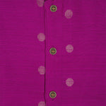 Magenta pink silk panjagajam set with gold butta for baby boys aged 6M–3Y. Traditional, festive, and full of charm – perfect for special days.