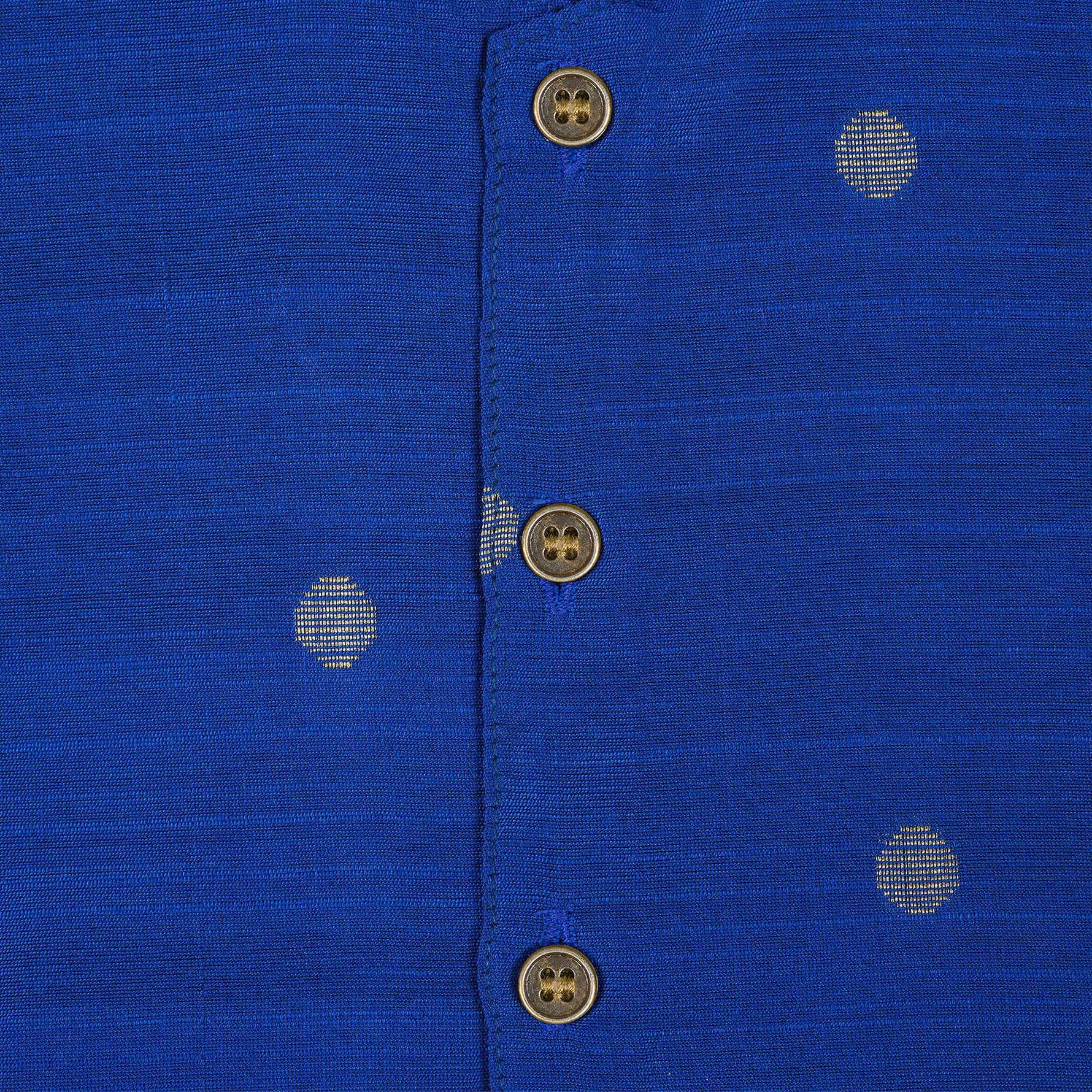 Festive silk Panjagajam set in royal blue and white for baby boys. Comfortable and traditional – ideal for 6M–3Y.