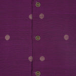 Wine silk panjagajam set for baby boys aged 6M–3Y – classic and royal for every celebration.