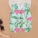 Lotus Garden Printed Girls Co-Ord Set Boon Babies